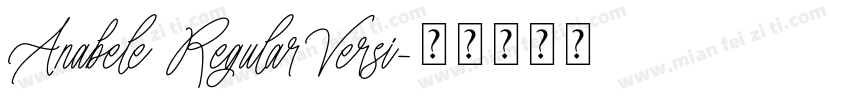Anabele RegularVersi字体转换